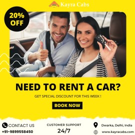 Affordable Car Rentals Guaranteed With 24/7, New Delhi, India