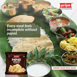 Papad | Buy Urad Dal Papad Online | Priya Foods, Hyderabad, India