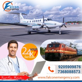 Falcon Train Ambulance Services in Guwahati, Guwahati, India