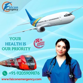 Choose Falcon Train Ambulance Services in Varanasi, Varanasi, India