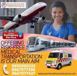 Get Panchmukhi Air and Train Ambulance in Guwahati, Guwahati, India