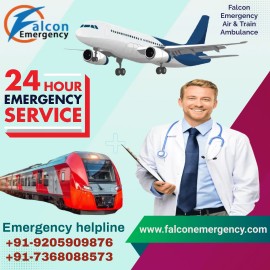 Pick Falcon Train Ambulance Services in Kolkata , Kolkata, India