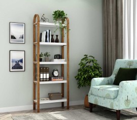 Buy Ojasvi Mango Wood 5 Tier Ladder BookShelf , Jaipur, Rajasthan