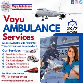 Emergency Vayu Air Ambulance Services in Patna , Patna, India