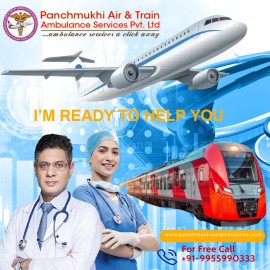 Panchmukhi Train Ambulance Service in Patna Cost, Patna, India