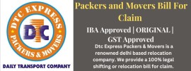 Packers and Movers Bill For Claim,, India