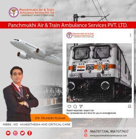 Panchmukhi Train Ambulance in Ranchi at Low Fare, Ranchi, India