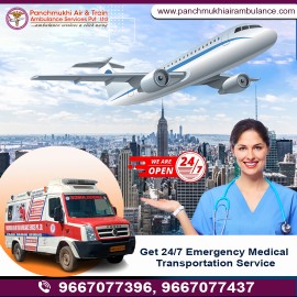 Book Panchmukhi Train Ambulance Service in Patna, Patna, India