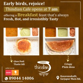 Indian breakfast online ordering, Bengaluru, India