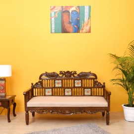 Buy 3-Seater Wooden Sofa: Transform Your Space wit, Ghaziabad, Uttar Pradesh