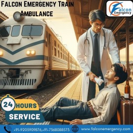 Pick Falcon Train Ambulance Services in Patna, Patna, India