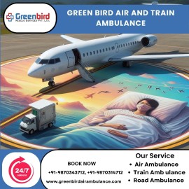 Greenbird Air and Train Ambulance Service in Patna, Patna, India