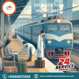 Hire Vedanta Train Ambulance Service in Patna  , Patna, India