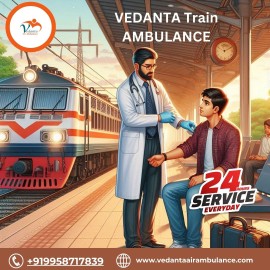 Use the Safest Vedanta Train Ambulance in Kolkata, Kolkata, India