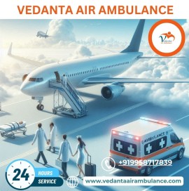 Hire the Trusted Vedanta Air Ambulance in Bhopal, Bhopal, India