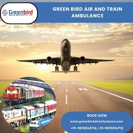 Obtain Greenbird Air and Train Ambulance, Patna, India