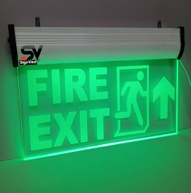 Buy LED Fire Exit Up Side Arrow Online in India, Delhi, National Capital Territory of De