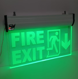 Buy LED Fire Exit Down Side Arrow Online in India, Delhi, National Capital Territory of De