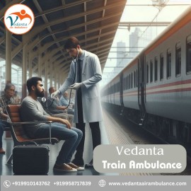 Hire Reliable Vedanta Train Ambulance in Delhi, Delhi, India