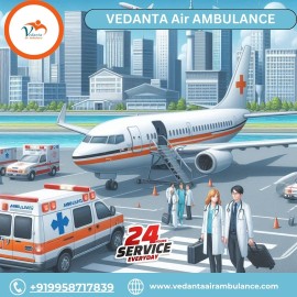 Use Top-class Vedanta Air Ambulance in Bangalore , Bengaluru, India