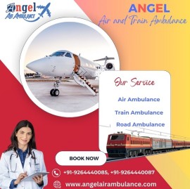 Top-level Angel Air and Train Ambulance Chandigarh, Kolkata, India