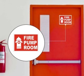 Buy Fire Pump Room Signage Board Online in India, Delhi, National Capital Territory of De