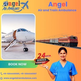 Book Superb Angel Air and Train Ambulance Delhi, Patna, India