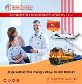 Hire Life Care Panchmukhi Air and Train Ambulance , Patna, India