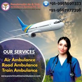 Take Panchmukhi Air and Train Ambulance i, Kolkata, India