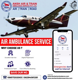 Outstanding Ansh Air Ambulance Services in Patna, Patna, India