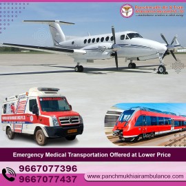 Hire Reliable Panchmukhi Air and Train Ambulance , Patna, India