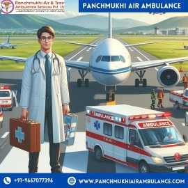 Hire Panchmukhi Air Ambulance Service in Siliguri , Siliguri, India