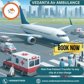 Take Vedanta Air Ambulance Services in Mumbai  , Mumbai, India