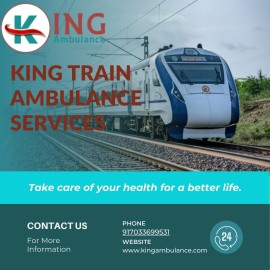 King Train Ambulance Service from Chennai with Top, Chennai, Tamil Nadu