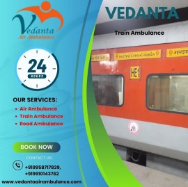 Take High-grade Train Ambulance Service in Kolkata, Kolkata, India