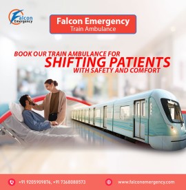 Falcon Emergency Train Ambulance Service Kolkata, Kolkata, India