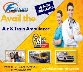 Book Falcon Train Ambulance in Guwahati , Guwahati, India