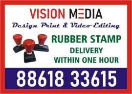 Specialized in Pre - Ink Rubber Stamp | Delivery w, Bengaluru, India