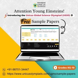 Free Class 5 Sample Paper for the Unicus Olympiad, India