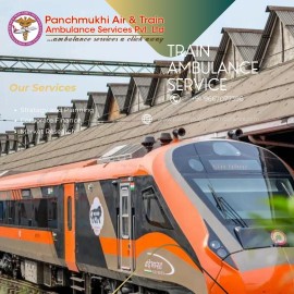 Choose Panchmukhi Train Ambulance in Kochi for Saf, Delhi, India