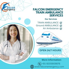 Falcon Train Ambulance in Patna Cost, Patna, India