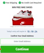 NIKE offer to get free shoes