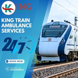 Safe with the Finest King Train Ambulance in Patna, Patna, Bihar