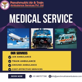 Panchmukhi Train ambulance service in Hyderabad, Hyderabad, India