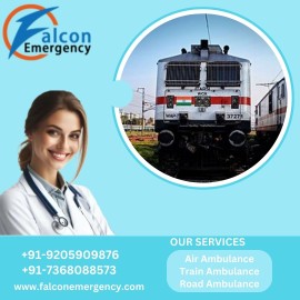 Falcon Train Ambulance in Dibrugarh Cost, Dibrugarh, India