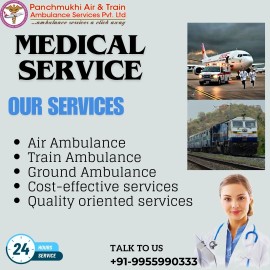 Panchmukhi Train Ambulance Services in Bhopal  , Bhopal, India