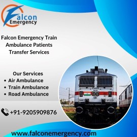 Falcon Train Ambulance Service in Bangalore , Bengaluru, India