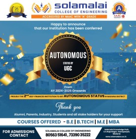 Solamalai College Gains Autonomous Status, Madurai, India