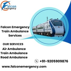 Book Falcon Train Ambulance in Hyderabad, Hyderabad, India