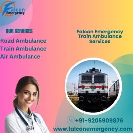 Book Falcon Train Ambulance Service in Ranchi, Ranchi, India